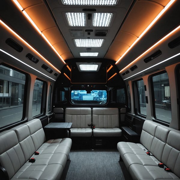 Comment installer un système d'éclairage intérieur LED avec variateur dans un minibus ?